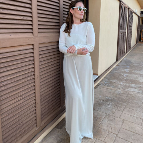 Basic-Pullover mit U-Boot-Ausschnitt aus Bio-Kaschmir